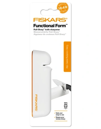 Fiskars ostrzałka do noży Roll-Sharp biała 64g