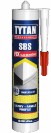 TYTAN Klej montażowy SBS FIX 290ml żółty