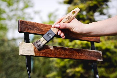 Pędzel płaski 30 mm, seria *22*, uchwyt drewniany, FSC