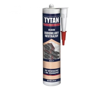 TYTAN Silikon budowlany neutralny biały 280ml