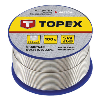 TOPEX Lut cynowy 60% drut 1,5mm 44E524