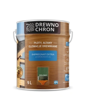 Drewnochron Impregnat do drewna Extra zielony 9L