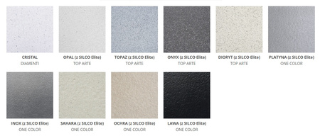 VESTONE Płyta dekoracyjna MUSSO 80x40 platyna SILCO ELITE