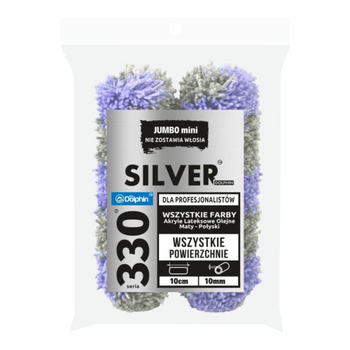 Wałek BD 330 Jumbo mini SILVER SR10W10x2