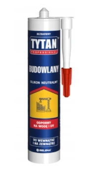 TYTAN Silikon budowlany neutralny bezbarwny 280ml