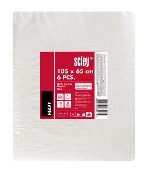 KAEM Worki 110l biały 6szt poliprop.80g/m2