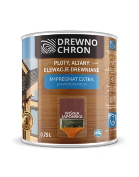 Drewnochron Impregnat do drewna Extra wiśnia japońska 0,75 L