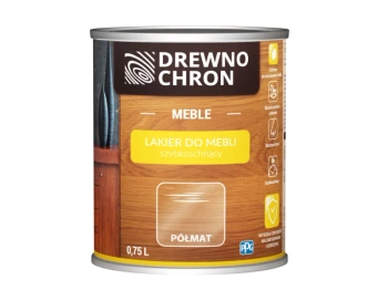 Drewnochron lakier do mebli półmat 0,75l 