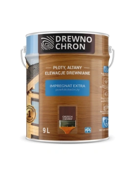 Drewnochron Impregnat do drewna Extra orzech ciemny 9 L