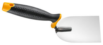 KAEM Kielnia sztukat.28* nierdzewna 10x12cm 2K czarno/żółta