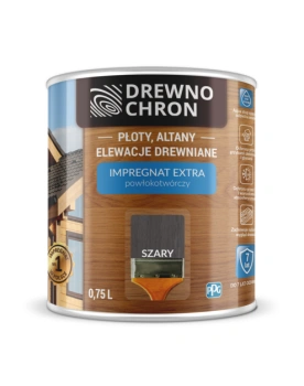 Drewnochron Impregnat do drewna Extra szary 0,75 L