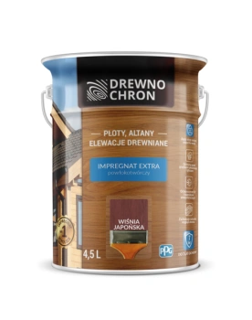Drewnochron Impregnat do drewna Extra wiśnia japońska 4,5 L