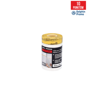 Masker Washi z folią malarską 55cmx23m BD